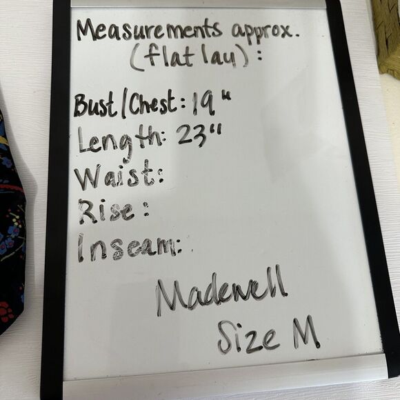 Madewell Top Women Size Small Bird Floral Dark Cottagecore Ruffle Peplum Blouse - Picture 14 of 14